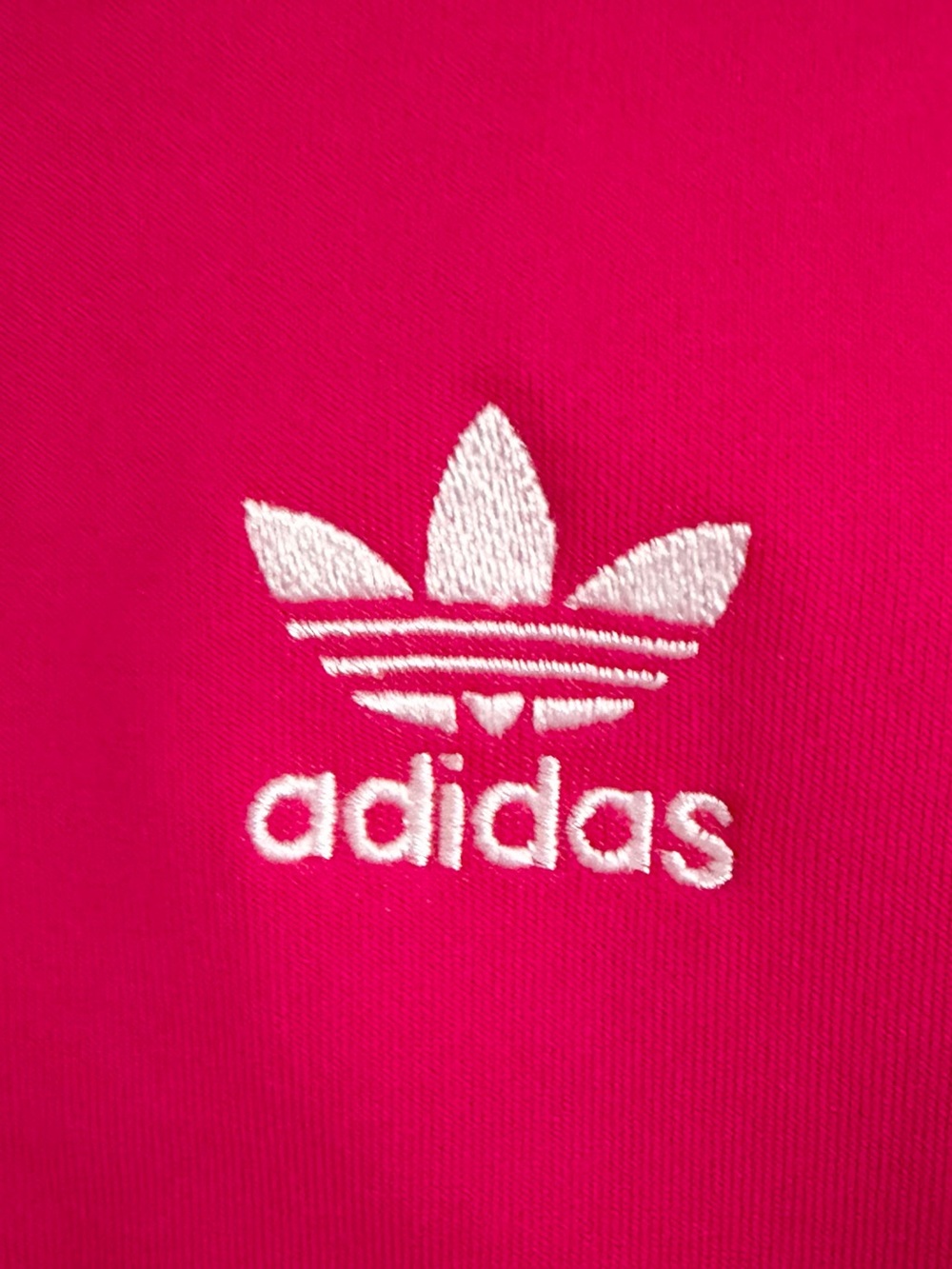 Adidas Hot Pink Track Jacket Women’s Y2K Athleisure 3 Stripes XXSmall - Picture 5 of 11